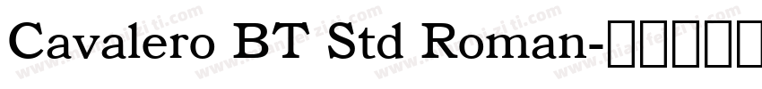 Cavalero BT Std Roman字体转换